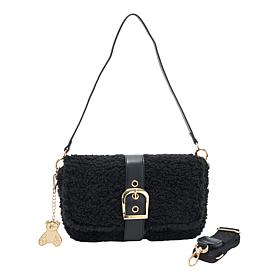 BEARPAW® Faux Sherpa Bag with Detachable Crossbody Strap
