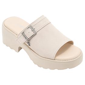 BEARPAW Frances Suede Open-Toe Clog