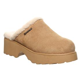 BEARPAW® Marnie Rain and Stain Repellant Suede Block-Heel Clog