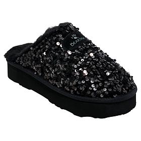 BEARPAW® Portia Sequin and Suede Mule Slipper