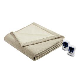Beautyrest Washable Fleece Electric Blanket Full/Taupe