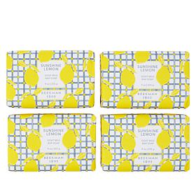 Beekman 1802 Goat Milk Bar Soap 4-Piece Set - Sunshine Lemon AS
