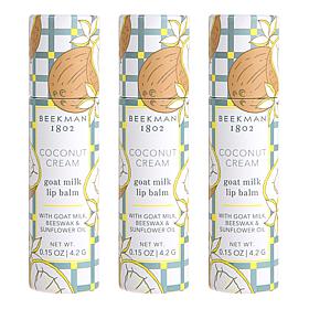 Beekman 1802 Goat Milk Coconut Cream Lip Balm 3-pack Auto-Ship®