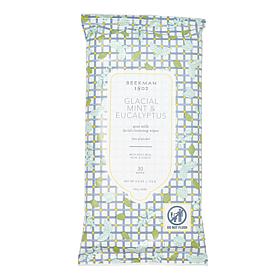 Beekman 1802 Goat Milk Eucalyptus Mint Face Cleansing Wipes 30-Count