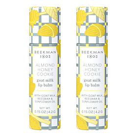 Beekman 1802 Goat Milk Honey Almond Cookie Lip Balm 2-pack