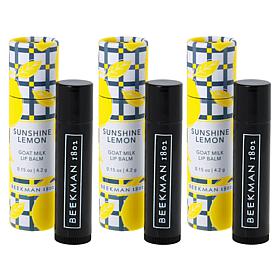 Beekman 1802 Goat Milk Lip Balm 3pc Set - Sunshine Lemon Auto-Ship®