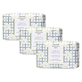 Beekman 1802 Goat Milk Vanilla Absolute Bar Soap 9 oz. 3-pack