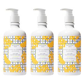 Beekman 1802 Honey & Orange Blossom Goat Milk Hand & Body Wash 3-pack