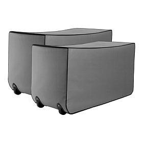 Bell + Howell Foldable Zippered Rolling Storage Bag 2-pack