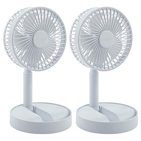 Bell + Howell Set of 2 Foldaway Collapsible Fans