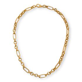 Bellezza 18" Bronze Paperclip and Rolo Link Necklace