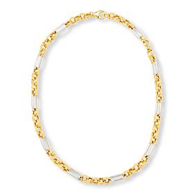 Bellezza 18" Bronze Paperclip and Rolo Link Necklace