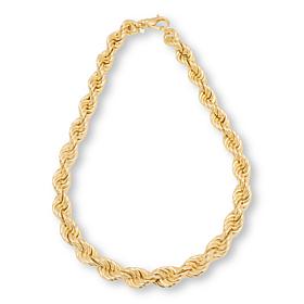 Bellezza 20" Bronze Chunky Rope Chain Necklace