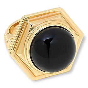 Bellezza Bronze Chalcedony Antique Replica Solitaire Ring