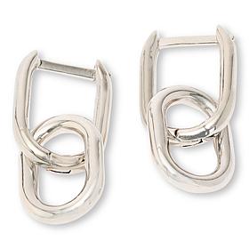 Bellezza Bronze Convertible Double Drop Hoop Earrings