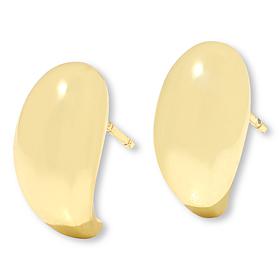 Bellezza Bronze Polished Bottoms Up Mini Teardrop Earrings