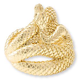 Bellezza Bronze Textured Snake Ring