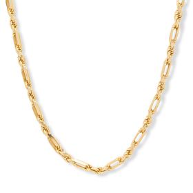 Bellezza Figaro and Rope Chain 18" Necklace