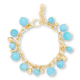 Bellezza Hammer Charm Bracelet with Quartzite Beads