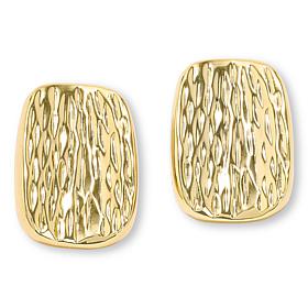 Bellezza Sparkle Bronze Rectangle Earringss