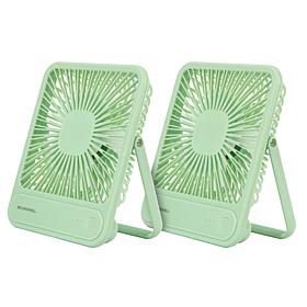 Bell+Howell 2-Pack Rechargeable Personal Fans with 3 Speeds