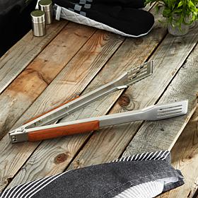 BergHOFF 16.25" BBQ Tongs with Wooden Handle