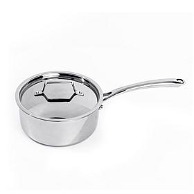 BergHOFF Professional 8" Stainless Steel Saucepan with SS Lid, 3Qt