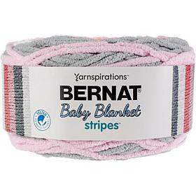 Bernat Baby Blanket Stripes Yarn - Ballerina