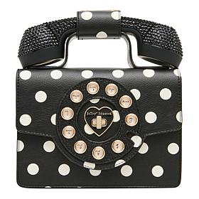 Betsey Johnson Miss Connection Polka Dot Phone Crossbody Handbag