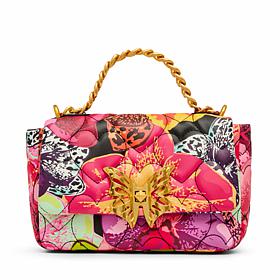 Betsey Johnson Quilted Flap Crossbody Bag with Handle