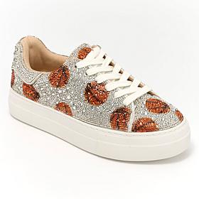 Betsey Johnson Sidny Rhinestone-Encrusted Sports Platform Sneaker