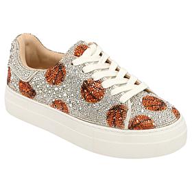 Betsey Johnson Sidny Rhinestone-Encrusted Sports Platform Sneaker