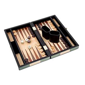 Bey-Berk Inlaid Wood Backgammon Set