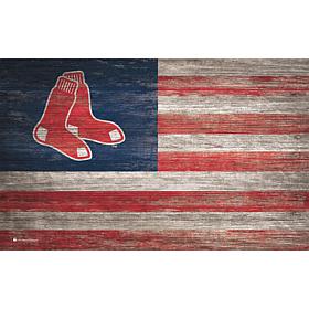 Boston Red Sox Distressed Flag 11x19
