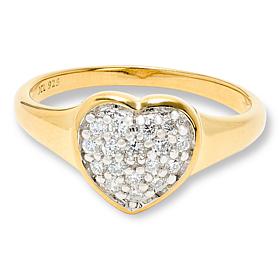 Bright Halo 0.23cttw Pavé Heart Ring
