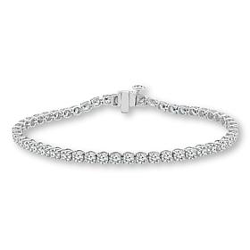 Bright Halo Lab Grown Diamond 5ctw Tennis Bracelet