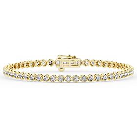 Bright Halo Lab Grown Diamond Tennis Bracelet