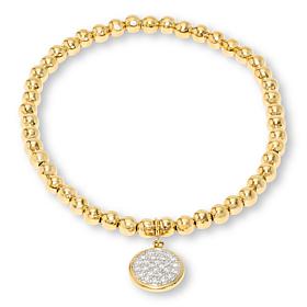 Bright Halo Lab Grown Diamonds 0.26ctw Circle-Design Stretch Bracelet