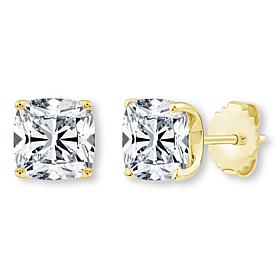 Bright Halo Lab Grown Diamonds 14K Gold 3ctw Cushion Stud Earrings