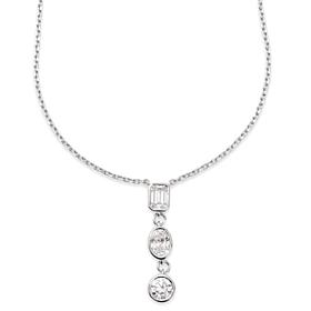 Bright Halo Lab-Grown Diamonds 1.5ctw Dangle Pendant Necklace