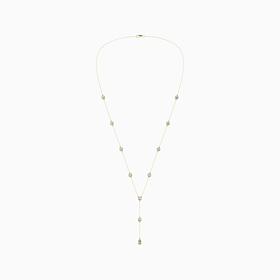 Bright Halo Lab Grown Diamonds 2.25 ctw Stationed Lariat Necklace, ...
