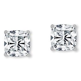 Bright Halo Lab Grown Diamonds 2ctw Cushion-Cut 14K Gold Stud Earrings