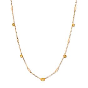 Brook & York Brenna 14K Gold-Plated Brass Birthstone Necklace