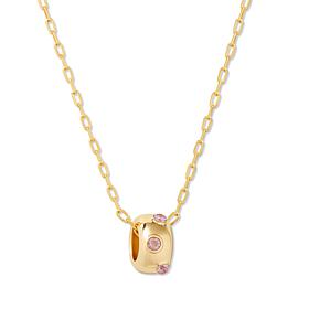 Brook & York Kate Birthstone Necklace with Cubic Zirconia Accents