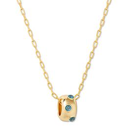 Brook & York Kate Birthstone Necklace with Cubic Zirconia Accents