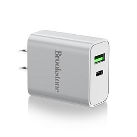 Brookstone 2-Port PD 20W Wall Charger
