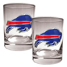 Buffalo Bills 2pc Rocks Glass Set
