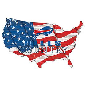 Buffalo Bills USA Shape Flag Cutout 
