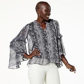 C Wonder Chiffon Drama Top