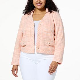 C Wonder Cropped Tweed Jacket